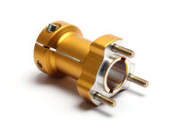 Rear wheel spider for 30 mm axle, length 95 mm, gold anodized