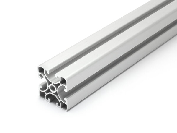 B-WARE | Aluminiumprofil 40x40E I-Typ Nut 8 (ultraleicht), 1,29kg/m, Zuschnitt 50-6000mm | B-Ware